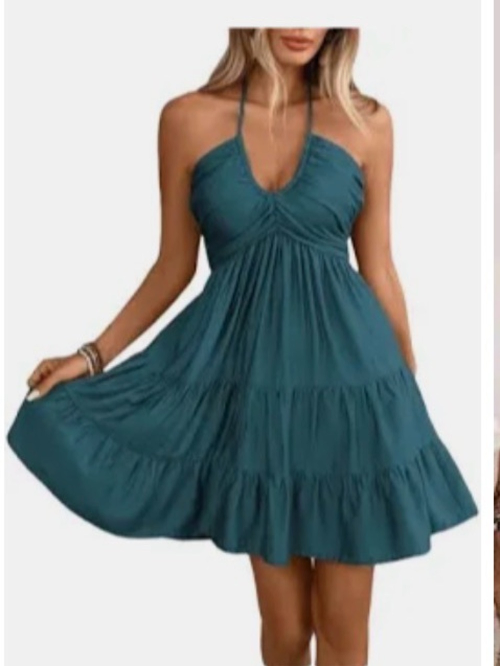 Tiered Dress in Blue Size XL Like New